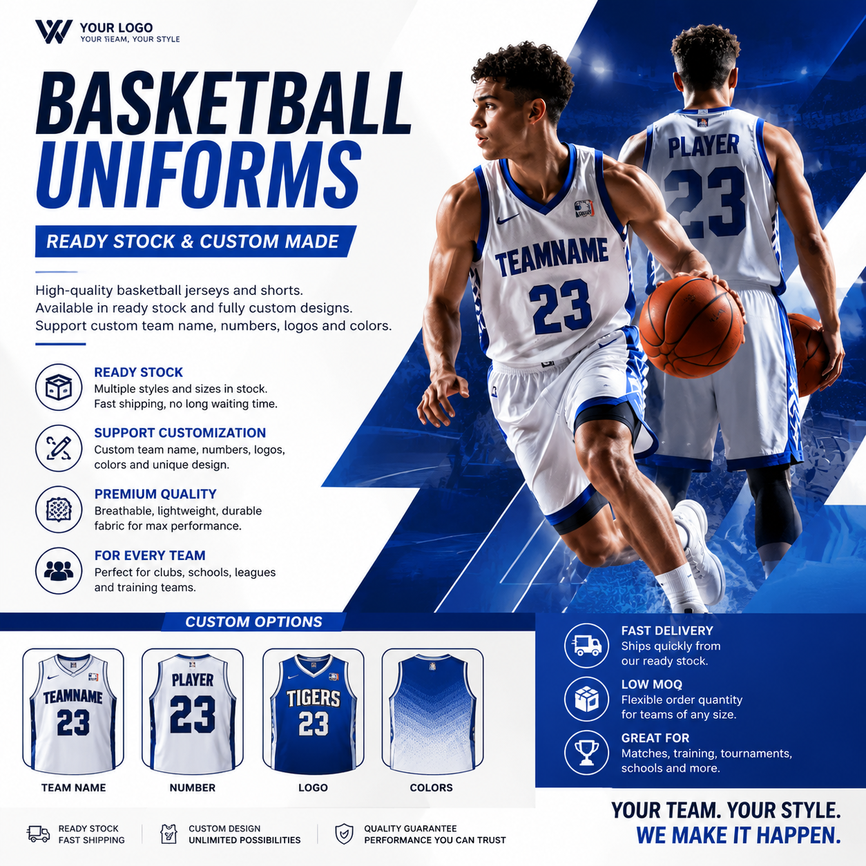 Ready Stock Basketball Jerseys